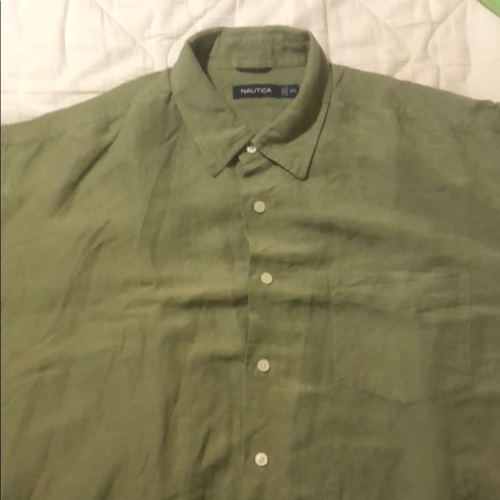 NÁUTICA XXL 55 % Linen for men green